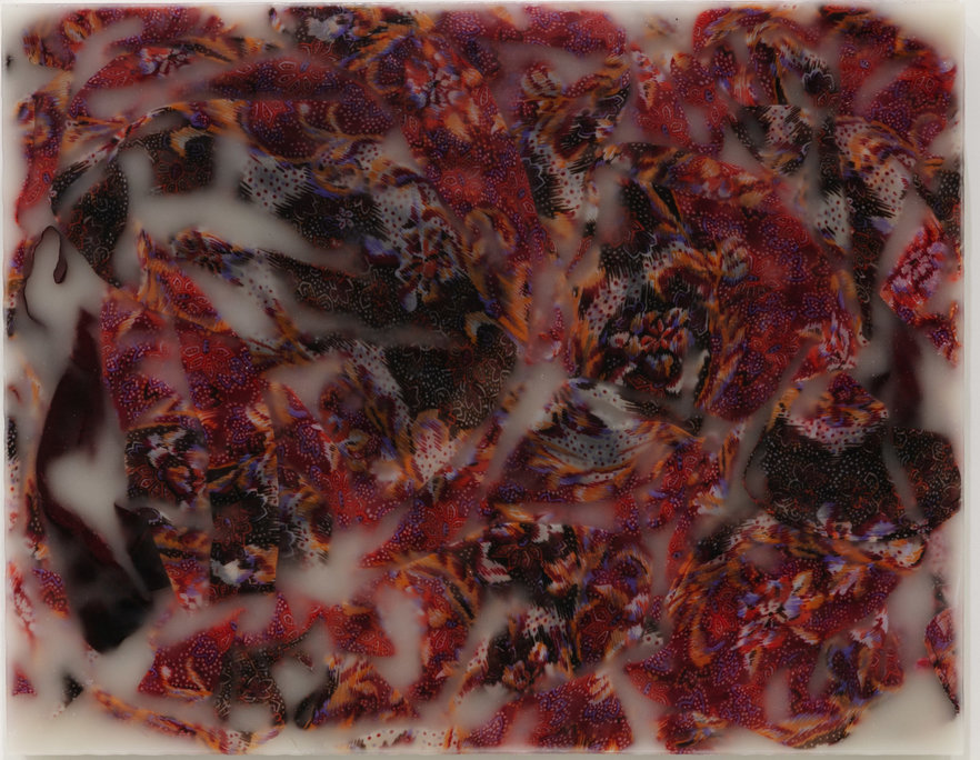 Iris Häussler, Schwester, Sister, 1998, fabric, wax, 12x16 inches