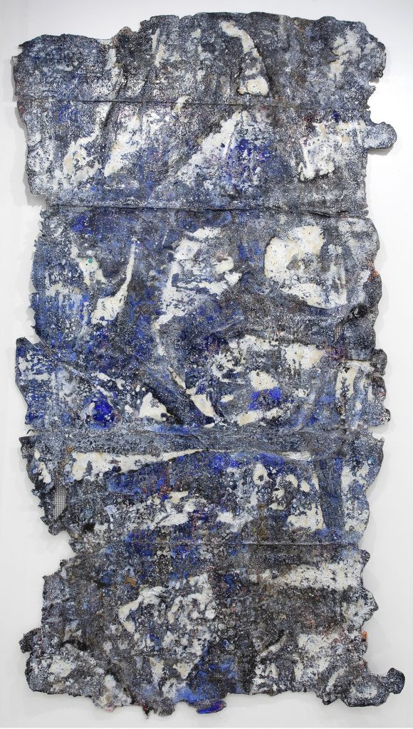 Jung Ho Lee, Untitled D, 2019, acrylic on mixed media, 94" x 51"﻿