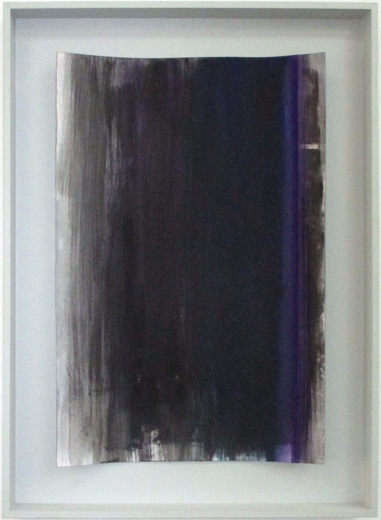 Gretl Bauer_Violet; paper, thread and gouache; 30x19 inches