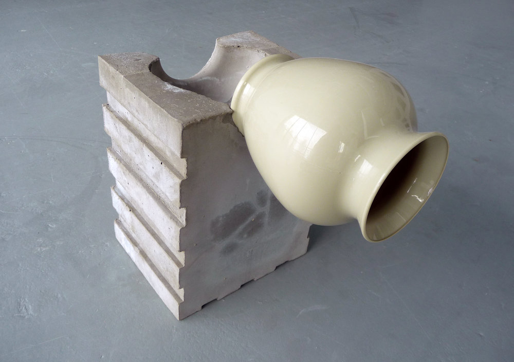 Jaroslava Prihodova, Objects series (2015), concrete, plastic, 11 ½ x 12 x 7 ½ inches (photo: courtesy of the artist)