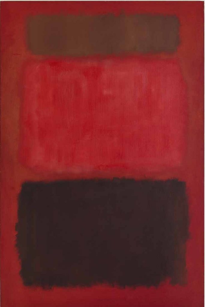 Mark Rothko, "Browns and Blacks in Reds," oil on canvas, 91 x 60,” 1957, Courtesy of Mnuchin Gallery, New York