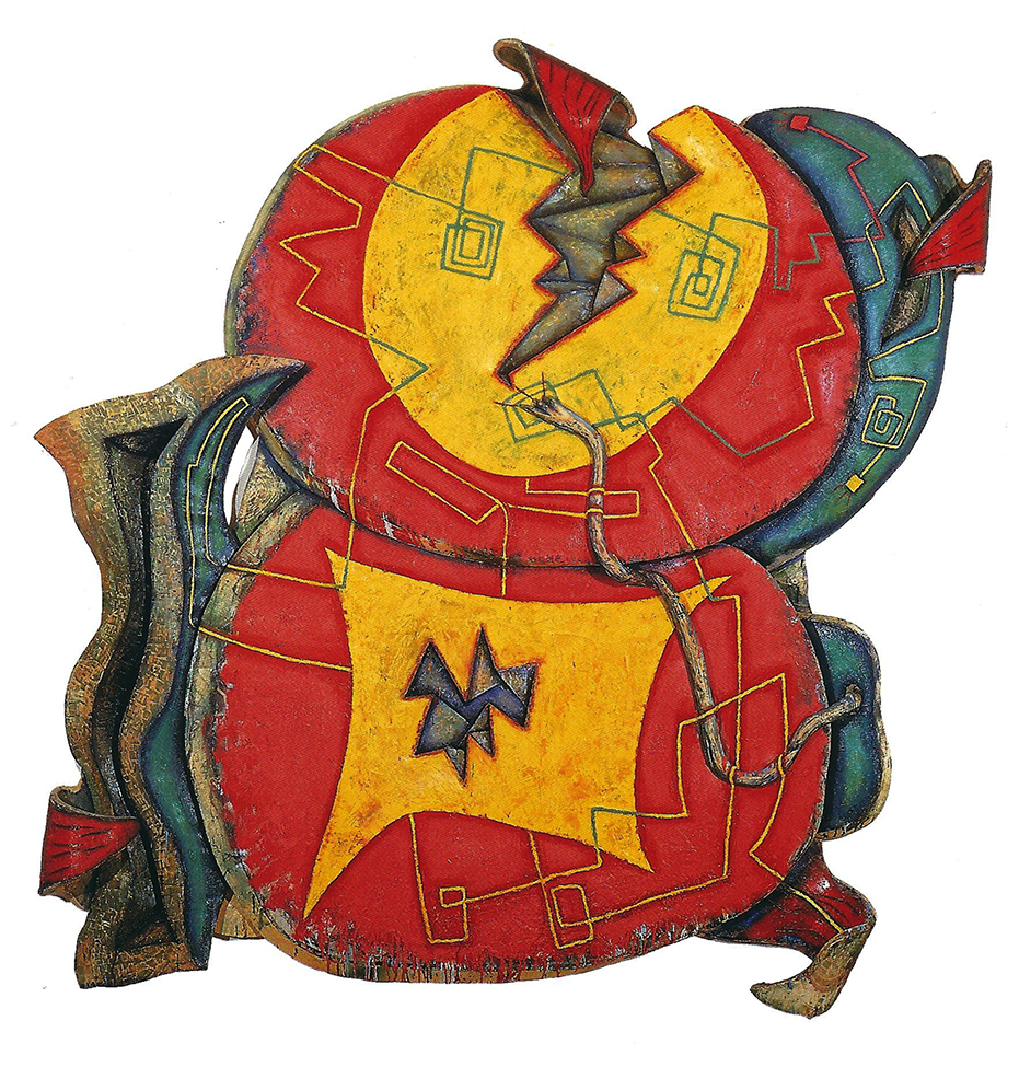 Elizabeth Murray, Sandpaper Fate, 1992-93, oil on canvas, 104 x 102 inches