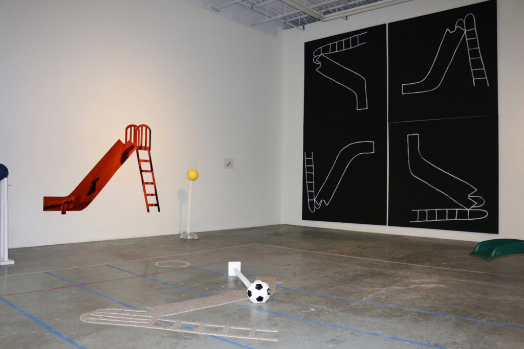 Installation view of Oscar Figueroa, Slides, 2018