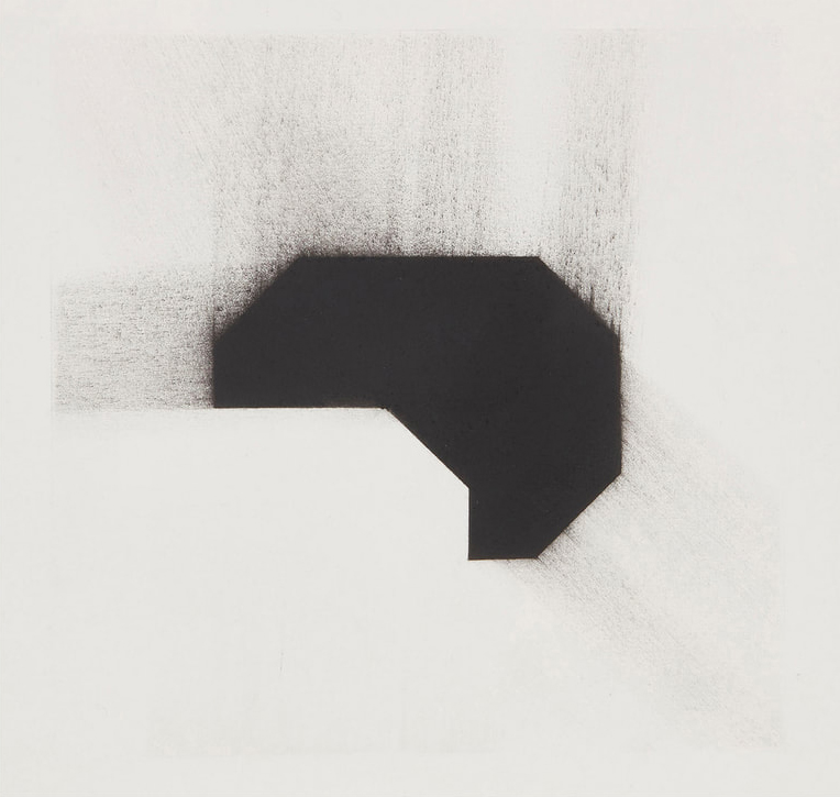 Enrico Gomez, Cuervo IV Redux (2020) charcoal on paper, 11 x 11 inches unframed