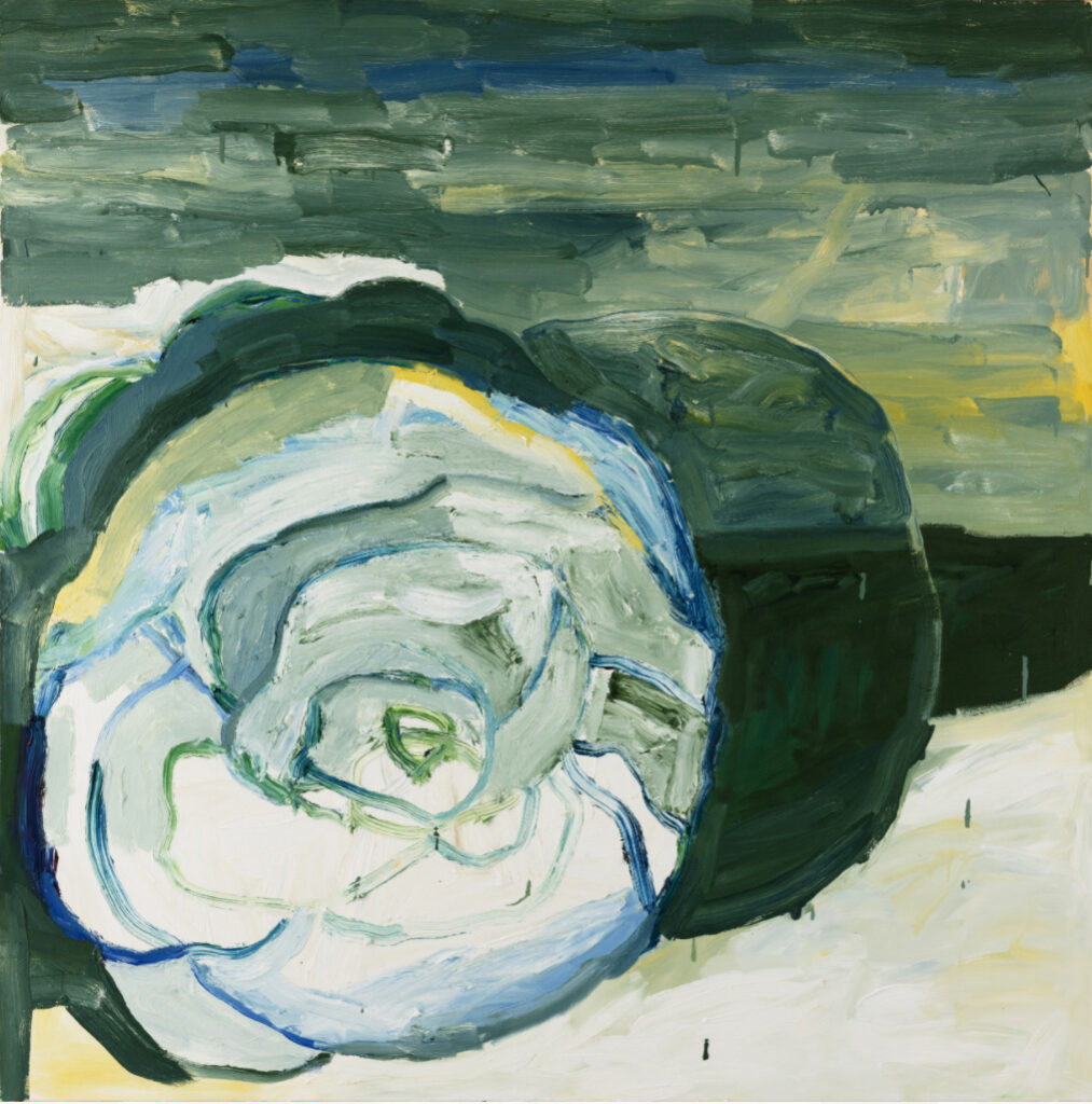 Margaret Evangeline, Greening World #7, 2021, oil on canvas, 48" x 48"