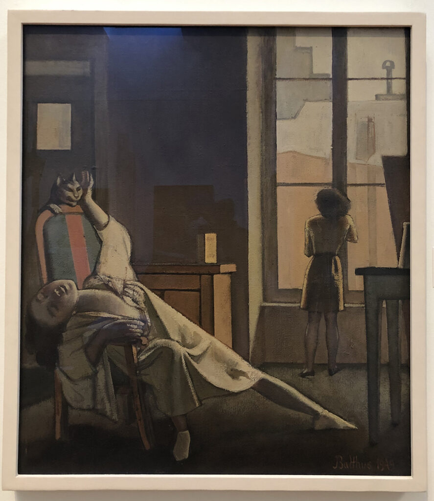 Balthus, La semaine des quatre jeudis (The Week of Four Thursdays) (1949), oil on canvas, 38 1/2 x 33 1/4 inches