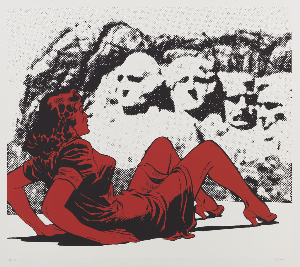 Hard Rock (1992), Jerry Kearns, silkscreen, 26 ¼ x 30 inches