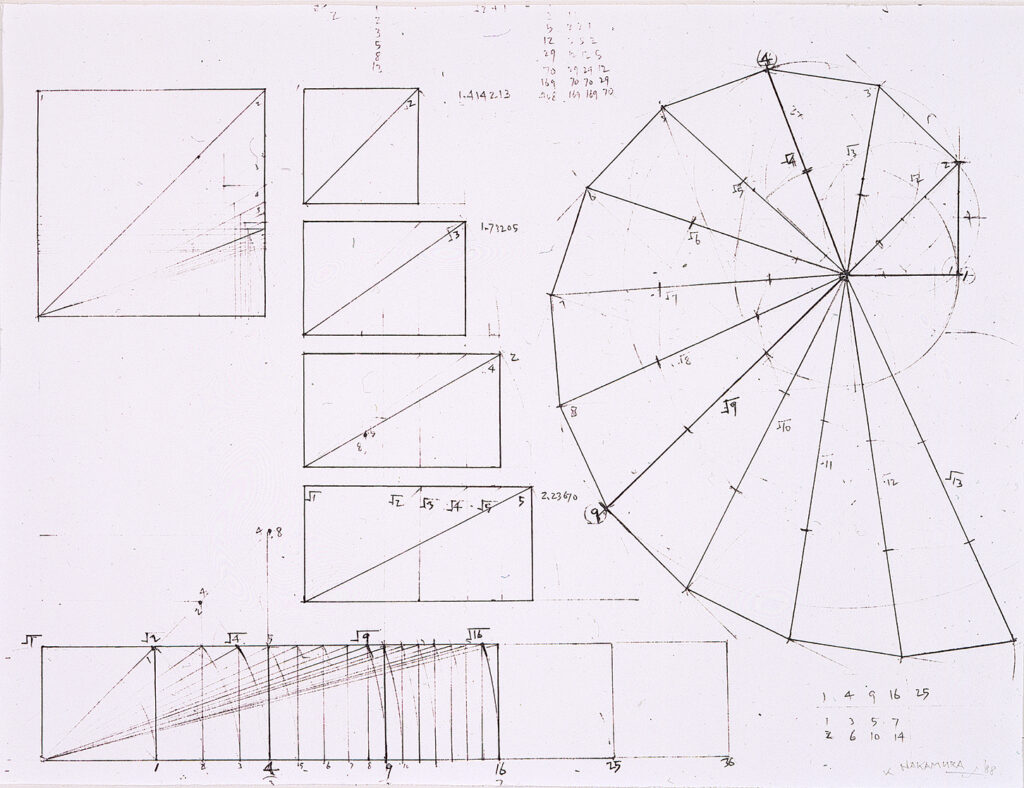 Kazuo Nakamura, Rectangle Series, 1988, drawing