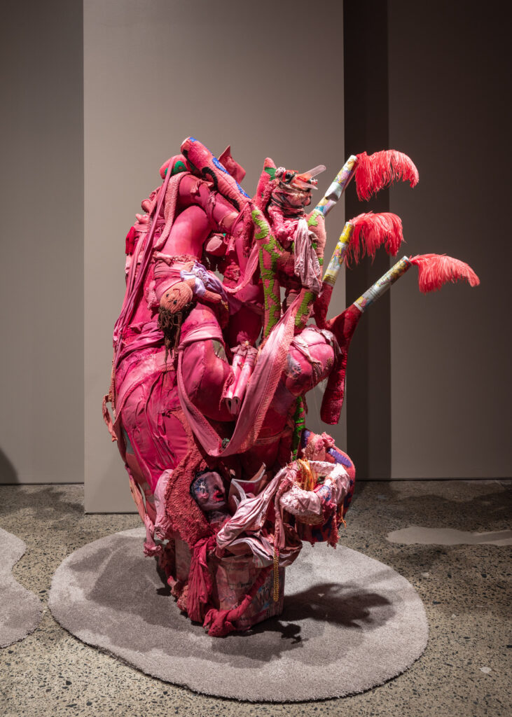 Athena Papadopoulos, Trees with no sound: Manzanilla de la Muerte, (Little Apple of Death), 2023. Installation View, The New Alphabet, at MOCA Toronto. Courtesy the artist. Photo: Laura Findlay