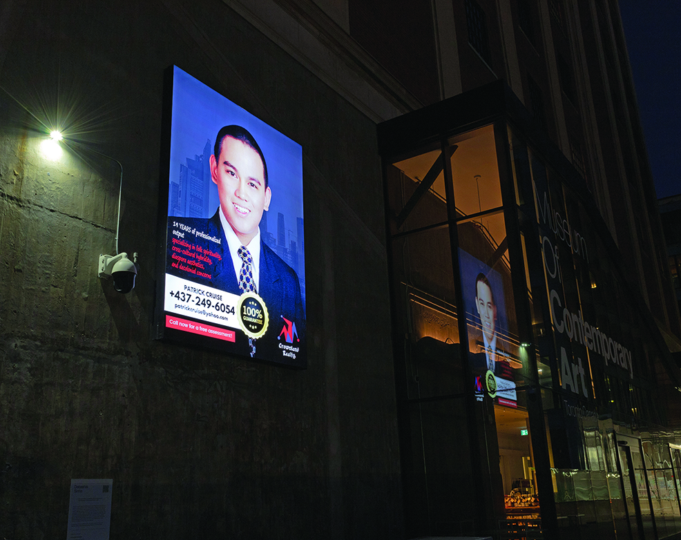 Patrick Cruz, Crownland, 2023. Installation view at MOCA Toronto. Courtesy the artist. Photo: MOCA Toronto