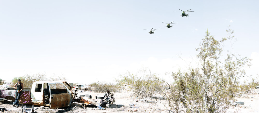 Jean-François Bouchard, Desert Life, Quadriptych C, 2022, from the series Exile from Babylon