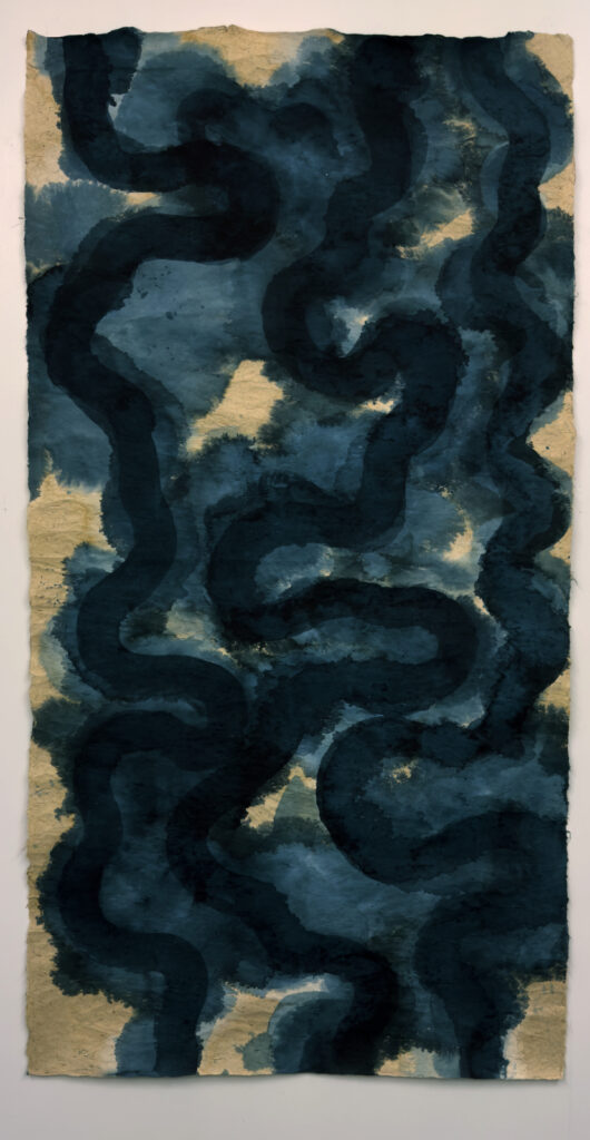 Bill Pangburn, 7 Drawings #1, 2009, watercolor and gouache, 80x40 in.
Photo: Courtesy of the artist