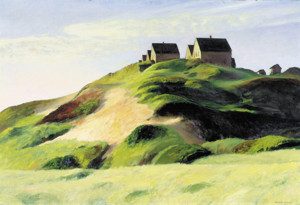 Edward Hopper, Corn Hill (Truro, Cape Cod), 1930, oil on canvas, 28.5 x 42.5 inches. Courtesy the McNay Art Museum, San Antonio, Texas