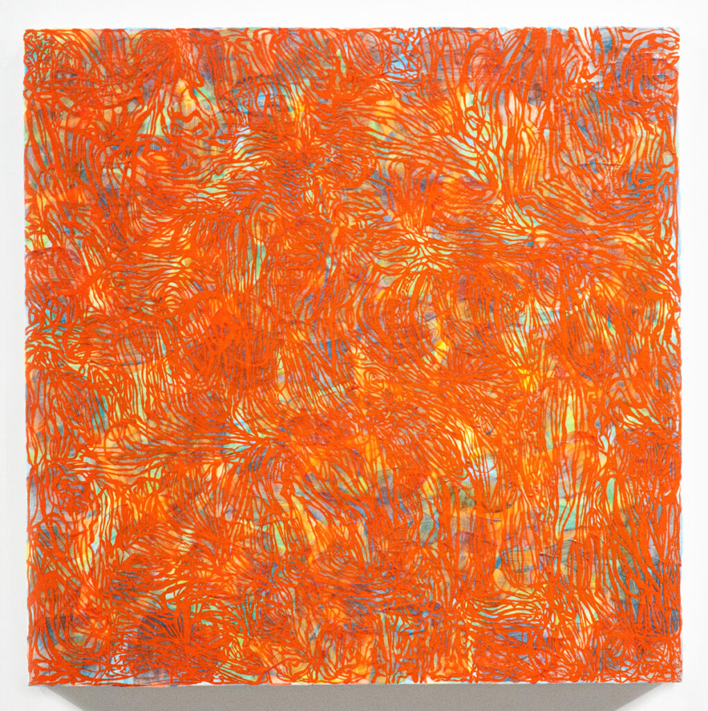 Creighton Michael, Motif 1710, acrylic on oil on canvas, 30 x 30 inches, 2010